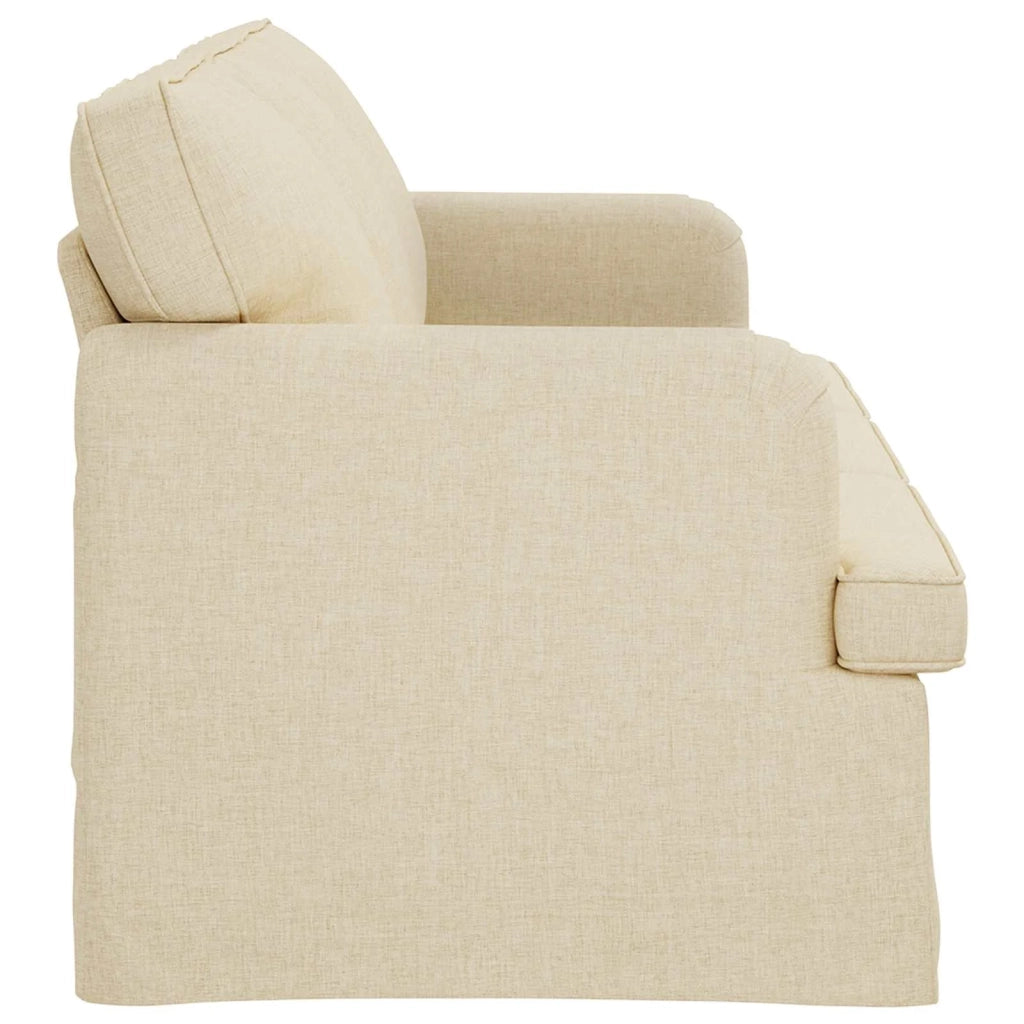 Divano Crema 201 x 80 x 85 cm Tessuto