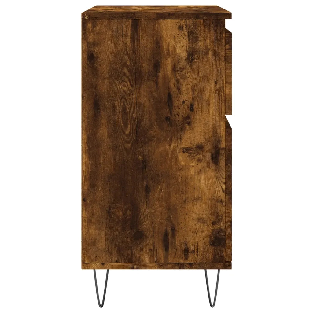 Credenza | Madia | Buffet da pranzo | Armadio da pranzo Rovere Fumo 60x35x70 cm in Legno Multistrato