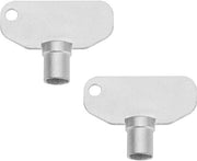 Chiavi per camper a forma di tubo - 3 fori - E3-5-15 - 2 pezzi - argento - adatto per camper e rimorchi.