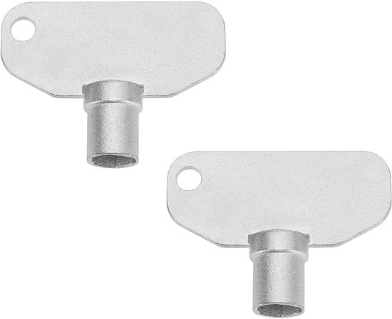 Chiavi per camper a forma di tubo - 3 fori - E3-5-15 - 2 pezzi - argento - adatto per camper e rimorchi.