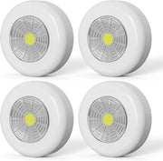 4 Pezzi - Lampada a Spinta - Lampade Toccavero Senza Fili Applicabili per Illuminazione di Sotto Cassetta per Armadi - Cucina - Interno e Altro