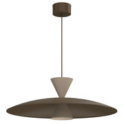 Lampada a sospensione Mistic 1x GX53 marrone beige Luminex