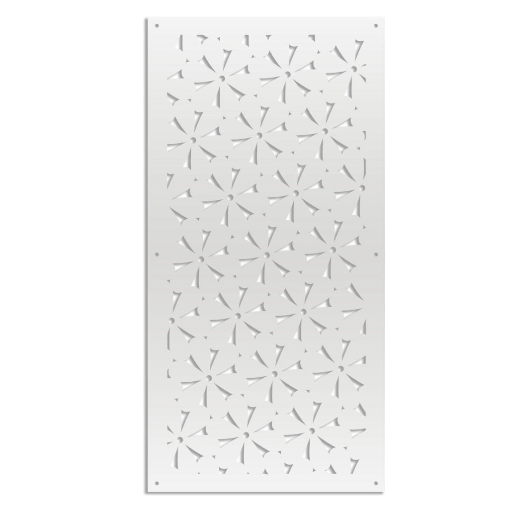 DAISY - Pannello in PVC traforato - Parasole Colore: bianco, Misura: 73x148 cm