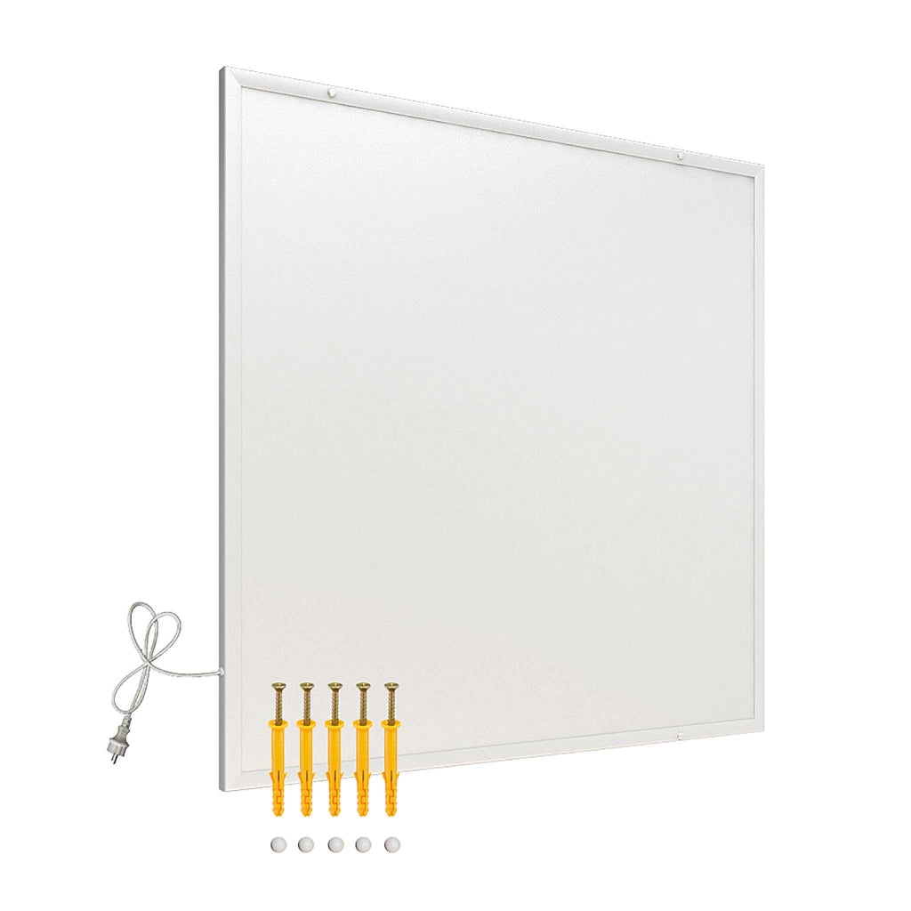 Pannello radiante a infrarossi 350W 620x620x15 mm, Pannello elettrico per riscaldamento IR