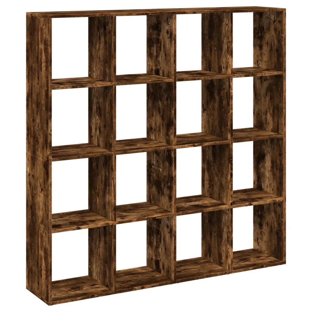 Libreria Rovere Fumo 137,5x29x137,5 cm in Legno Multistrato 3310293
