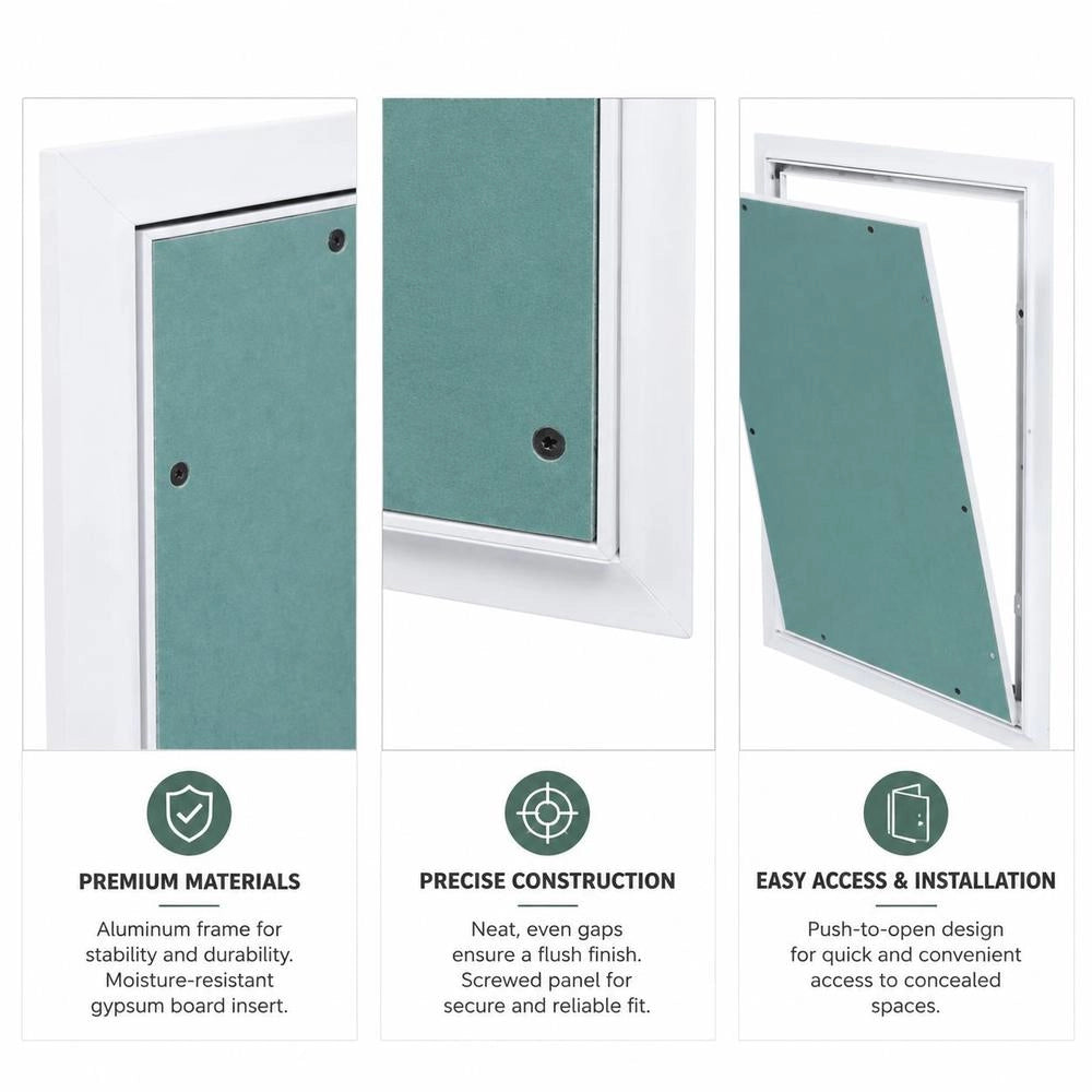 Inspection Hatch With Aluminium Frame And Plasterboard Insert 300x600 Mm