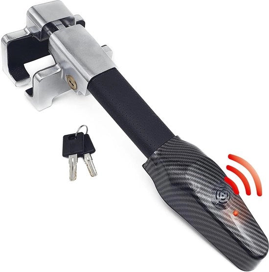 Alarme per sterzo universale 120 dB contro furto auto sicurezza sterzo universale protezione contro furto parcheggio sicurezza sterzo auto certificato