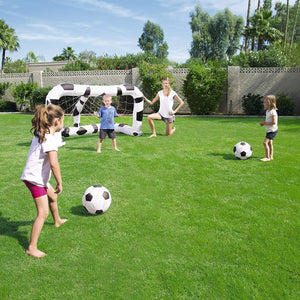 Porta Gioco Calcio Gonfiabile 52058 con 2 Palloni 213X122X137 Cm Bestway