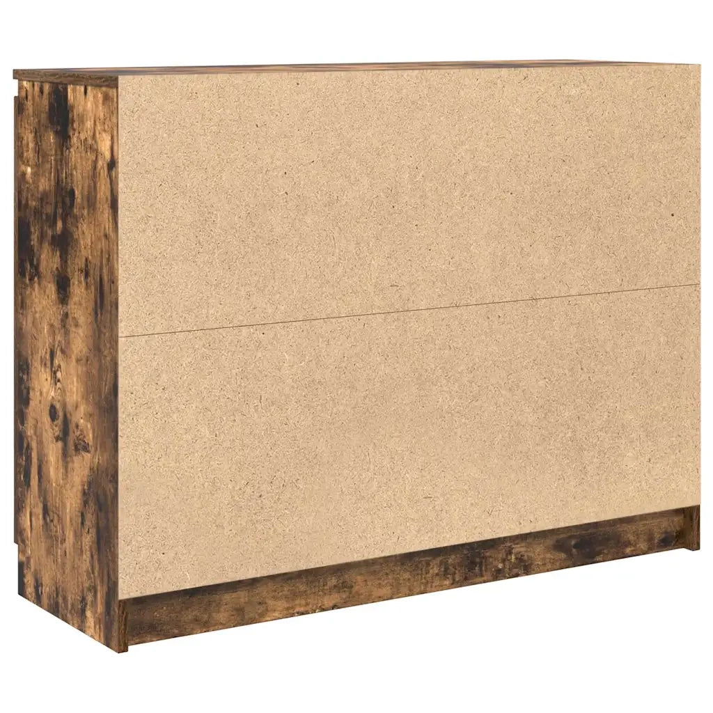 Credenza con Cassetti Rovere Fumo 100,5x35x76 cm in Truciolato 3328448