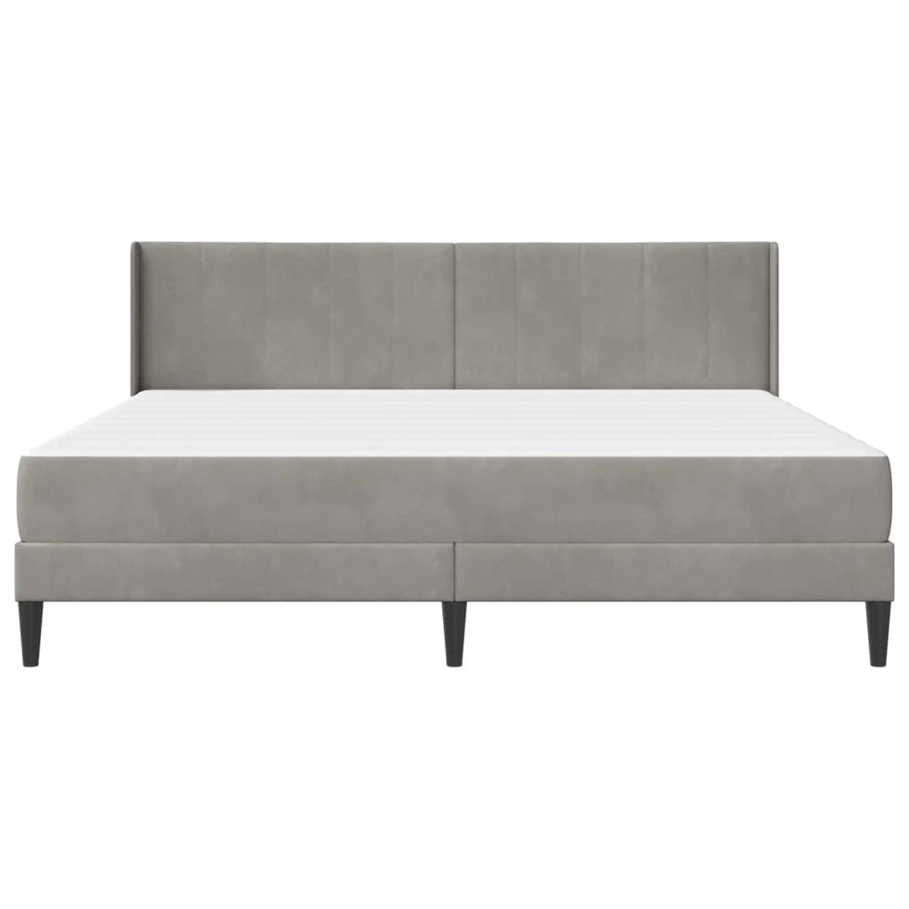 Struttura letto con materasso Grigio Chiaro 180 x 200 cm