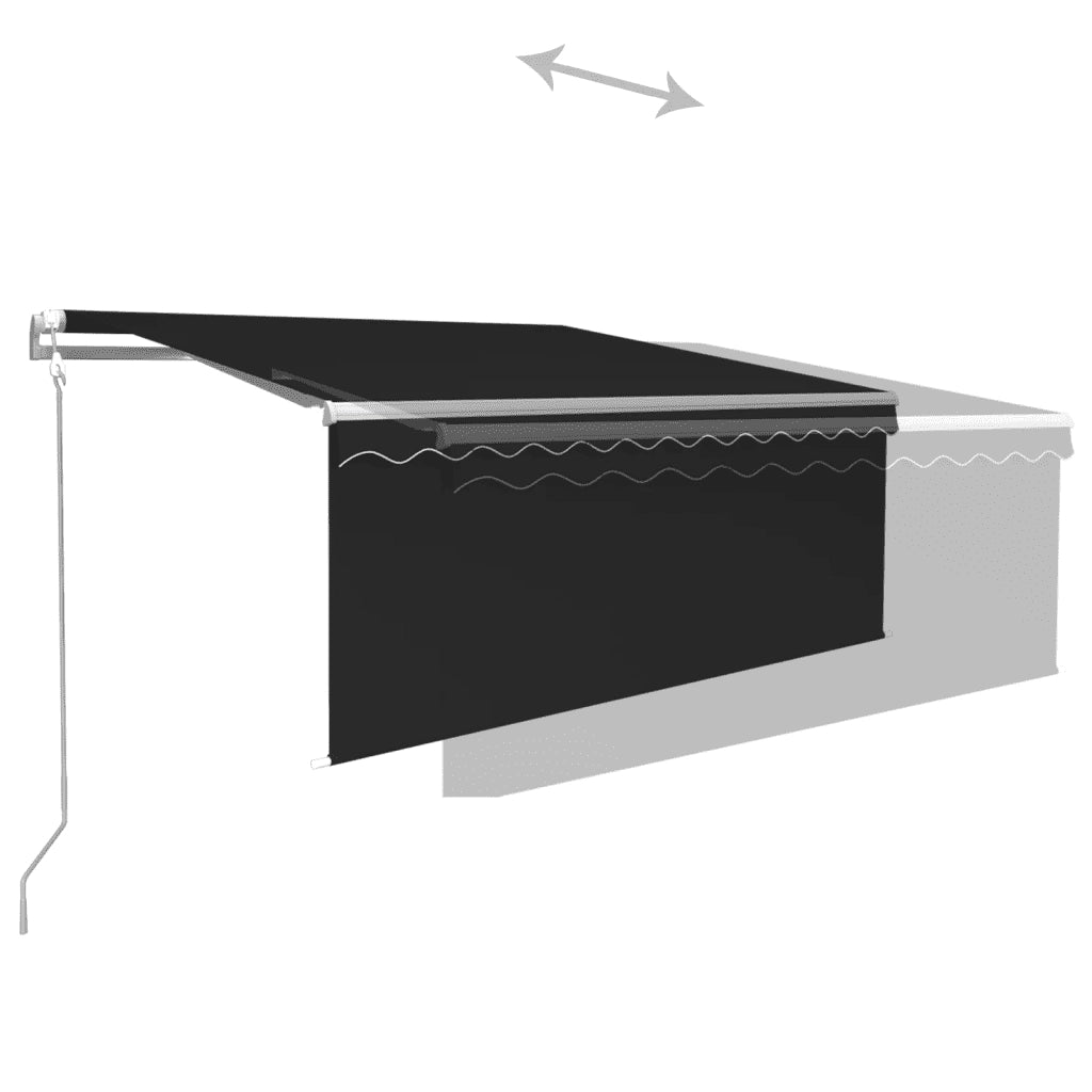 Tenda Automatica Parasole LED Sensore Vento 3x2,5m Antracite 3069274