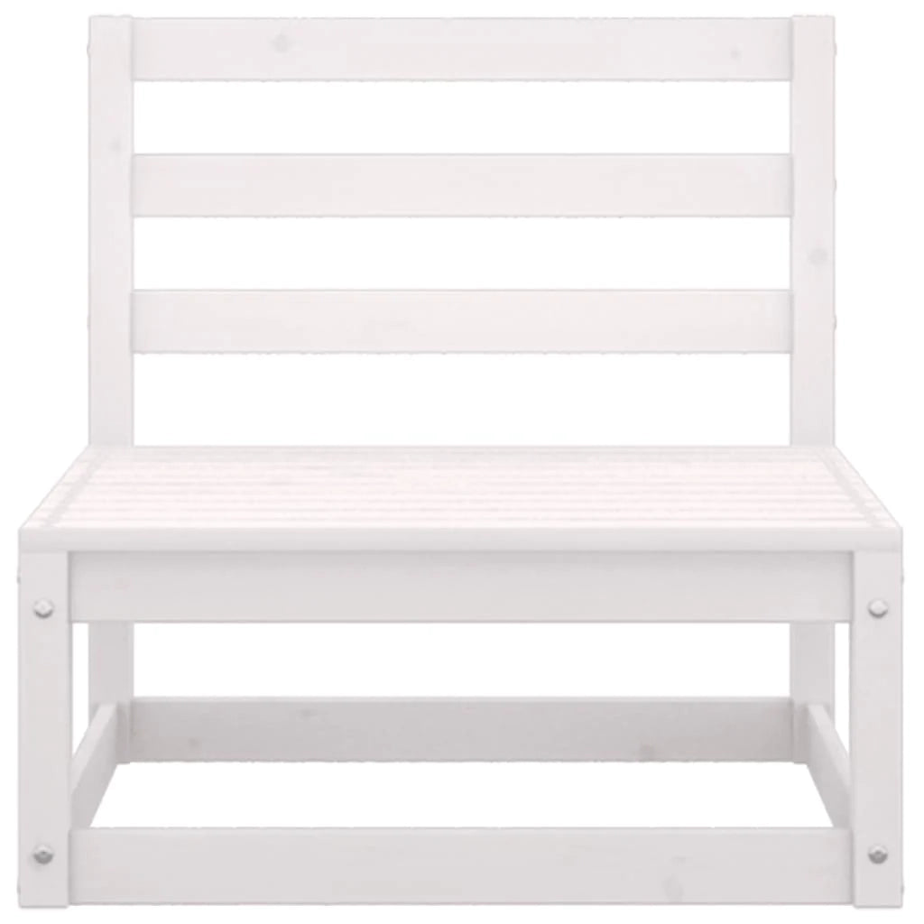 Set di mobili da giardino mobili da esterno 2 pezzi bianco legno di pino massiccio 02_0015909