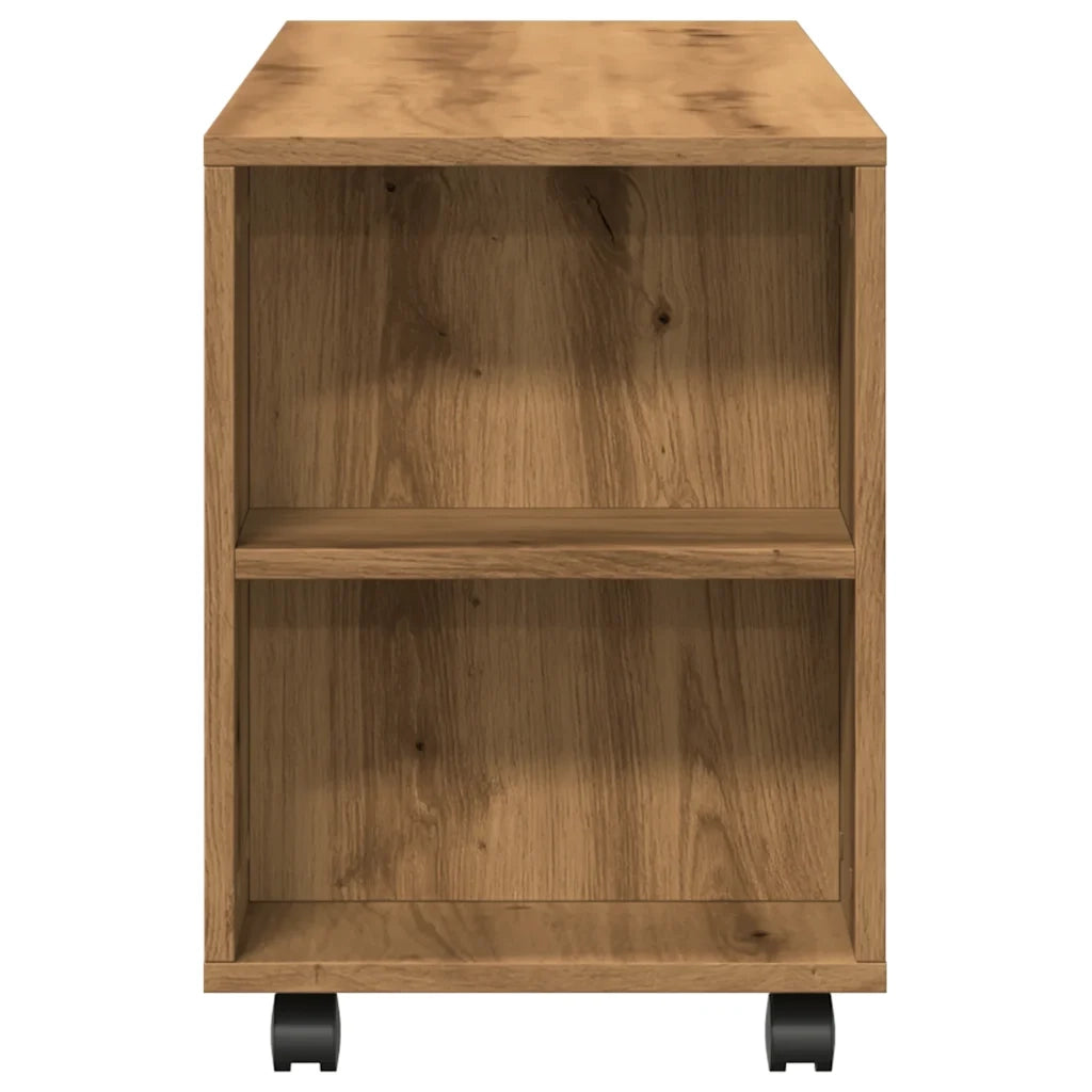 vidaXL Mobile Porta TV con Ruote Artigianale 102x34,5x43 cm Truciolato