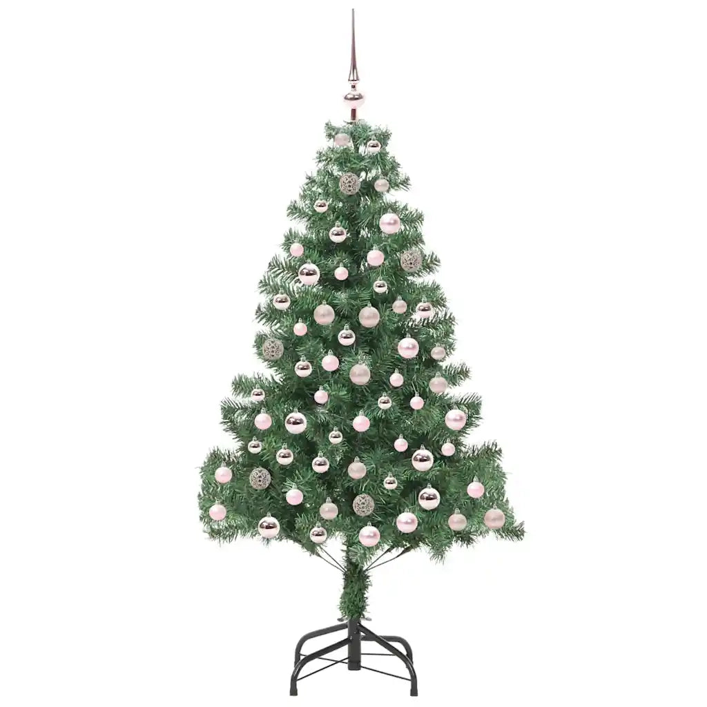 Albero di Natale | Decorazioni natalizie con 300 LED con supporto Verde 210 cm PVC