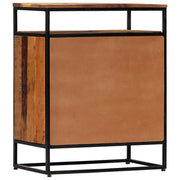 Credenza | Madia | Buffet da pranzo | Armadio da pranzo 60x35x76 cm in Legno Massello di Recupero e Acciaio