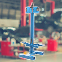 Macchina per ricalcatura e stiramento lamiere SS-18FD con supporto, 2 teste e leva a pedale