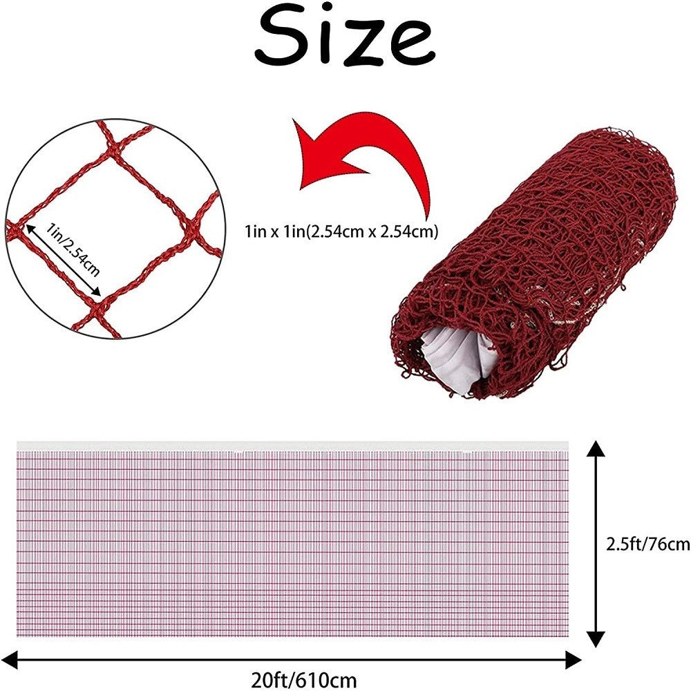Trade Shop - Rete Da Badminton Portatile Regolabile 610x76cm Pieghevole Per Interni Esterni -
