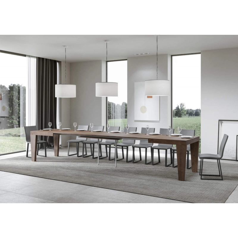 Tavolo allungabile 90x180/440 cm Spimbo - Noce
