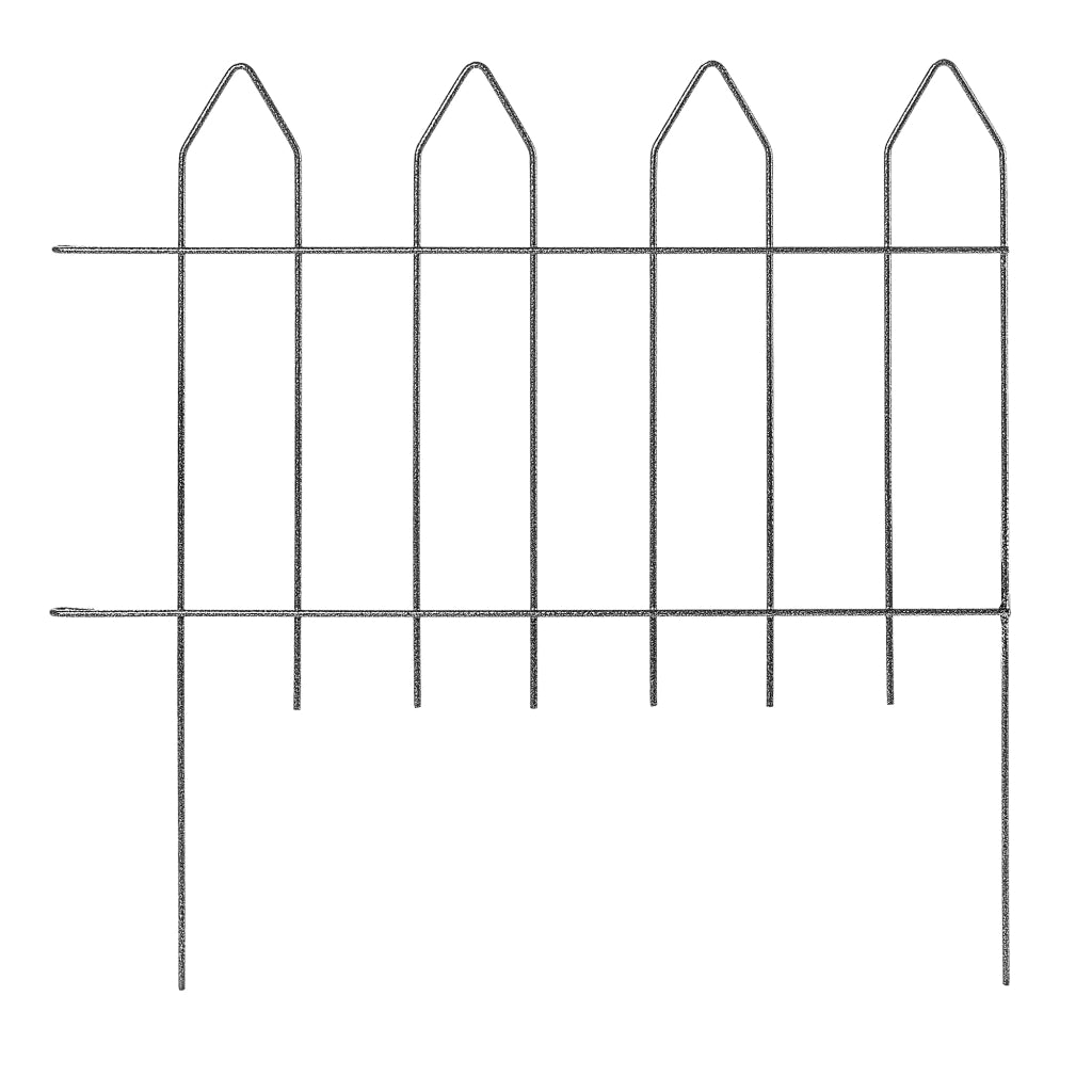 Recinzione da giardino in metallo KADAX, bordura a palizzata saldata, altezza 50 cm.