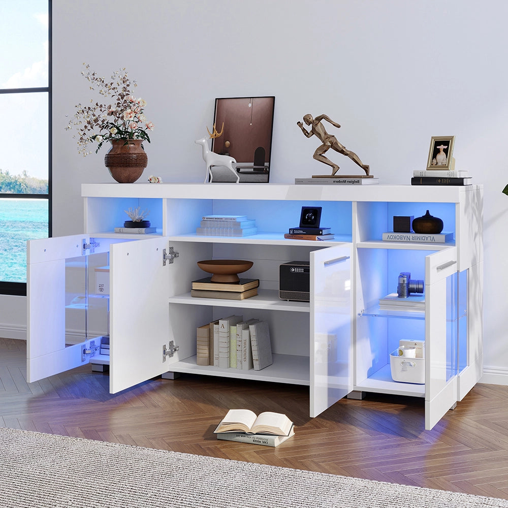 Mobile-Xylo-140x40x70cm 3 scomparti illuminazione LED bianco