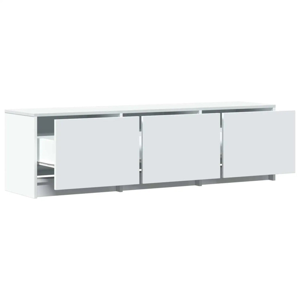 Mobile TV con LED-Credenza per TV Bianco 140 x 34 x 40 cm Legno ingegnerizzato