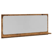 Mensola Specchio con specchio Legno vecchio 90 x 10,5 x 37 cm CFW7511702