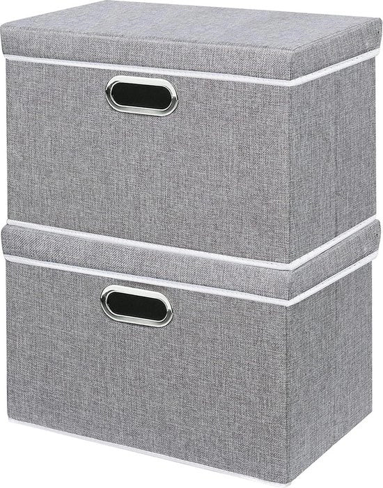 Cassa di stoccaggio pieghevole per tessuti - Contenitore di stoccaggio per asciugamani e abiti - 45x30x30x30cm