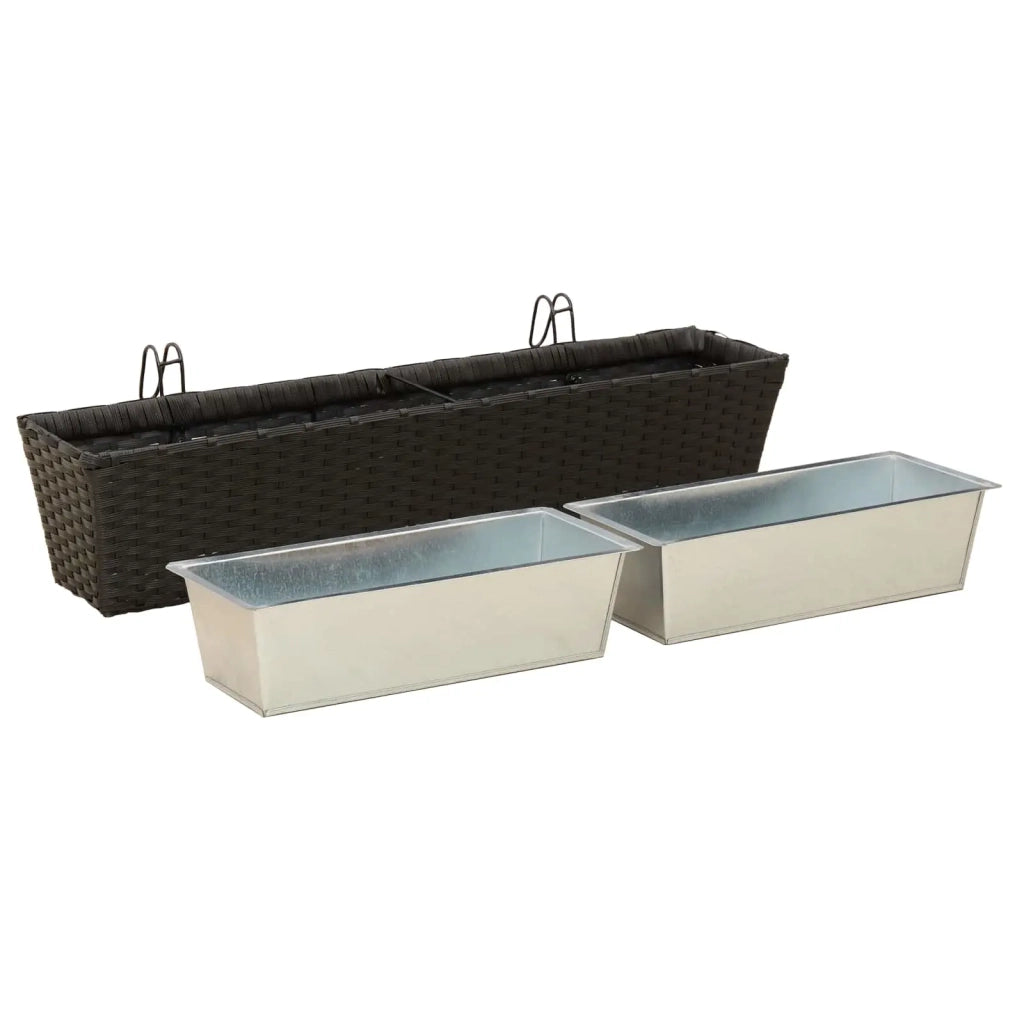 Ringhiera 2 pz 80 x 17 x 17 cm Metallo CFW4042379