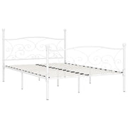 Giroletto Base con Doghe Bianco in Metallo 120x200 cm 284449