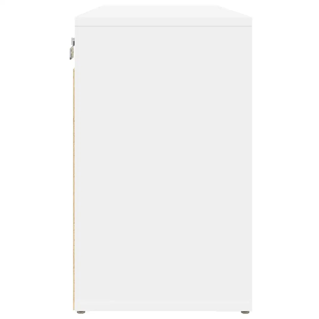 Mobile per scarpe-Scarpiera Bianco 77,5 x 30 x 51 cm Legno multistrato