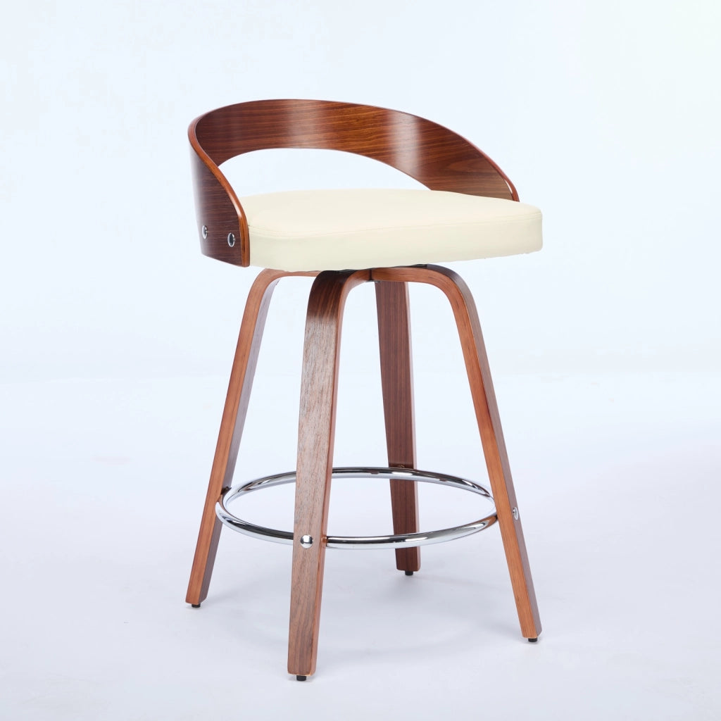 Sgabelli da Bar Set 2 Pezzi Girevoli con Seduta Imbottita ¨C Xylo ¨C Beige, Legno, 63 cm