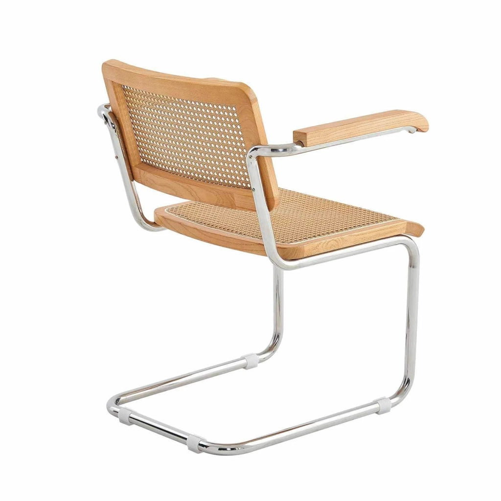 LÚZETE - SEDIA WEBSTER CON BRACCIOLI IN RATTAN PL COLORE NATURALE