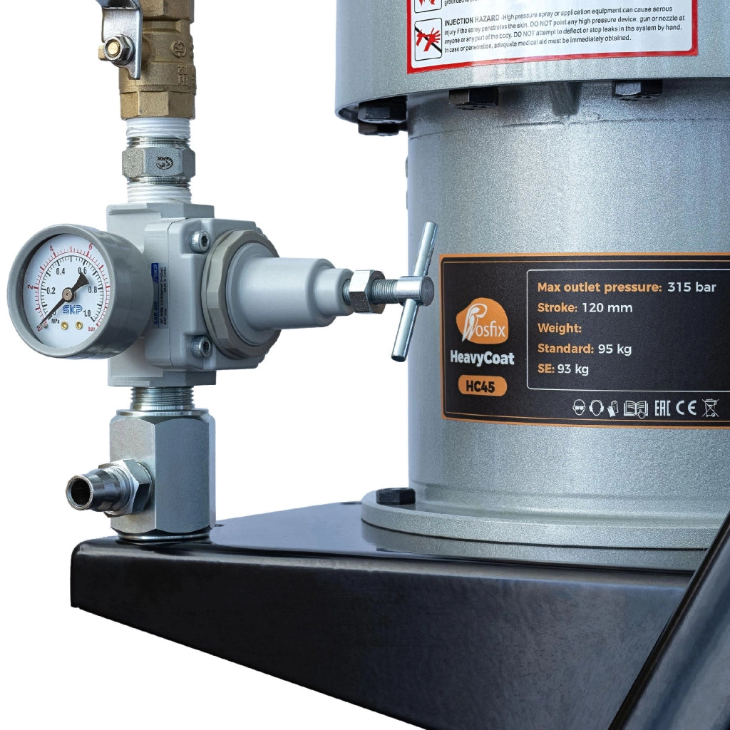 Pompa Airless Pneumatica HeavyCoat HC45 – 315 Bar, 15,8 L/min | Per Vernici Densi e Anticorrosione