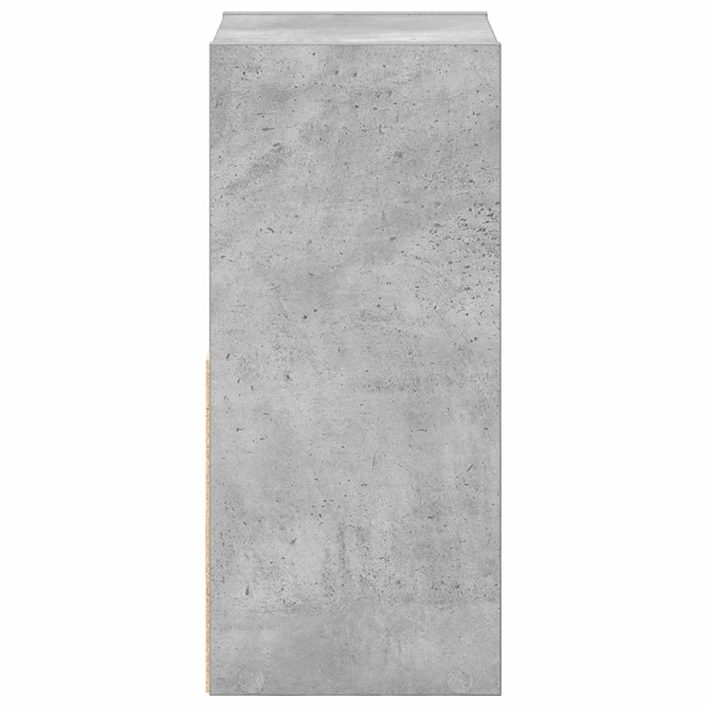 Set di 2 Comodini | Armadio da Notte | Mobiletto da notte con cassetto Grigio cemento 25,5 x 22 x 49,5 cm