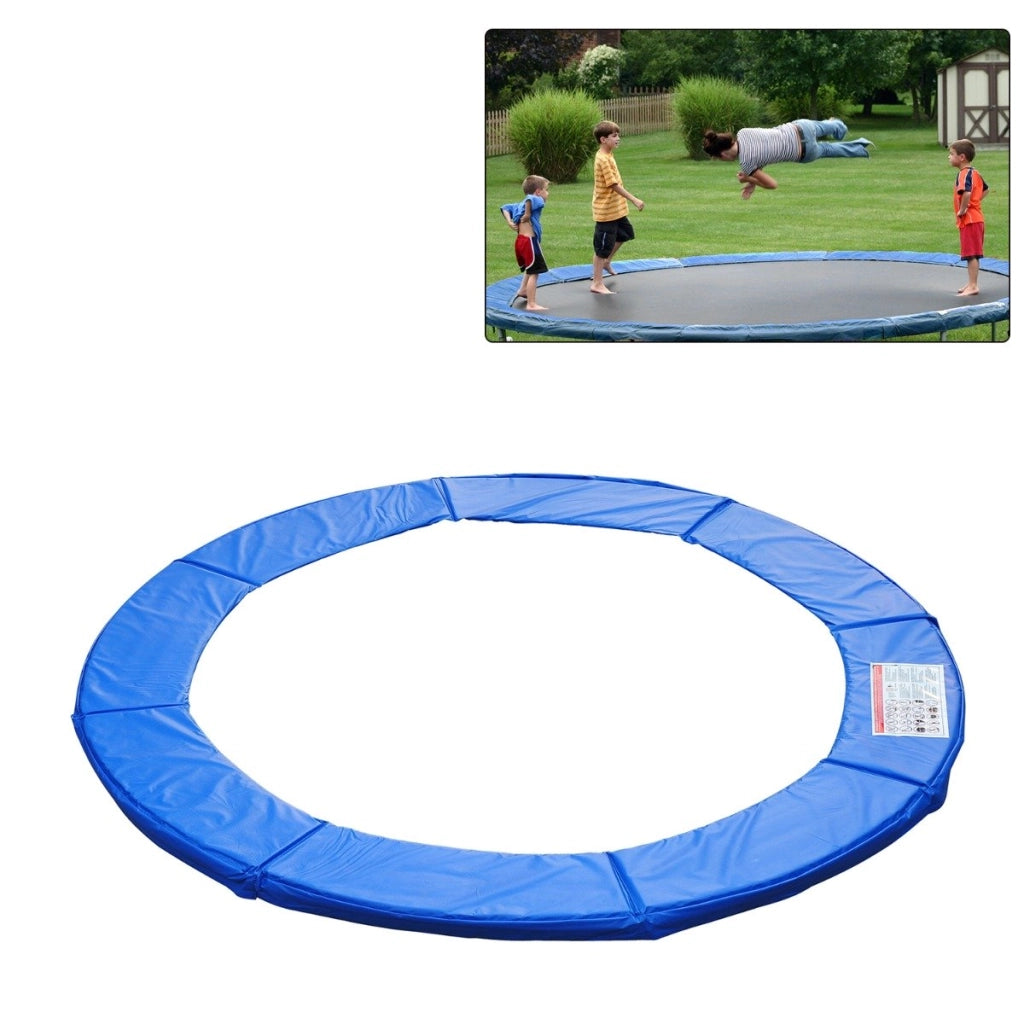 EasyComfort Copertura Imbottita Bordo Trampolino, Protezione per Tappeto Elastico Giaridno in Plastica, Ø244cm, Blu