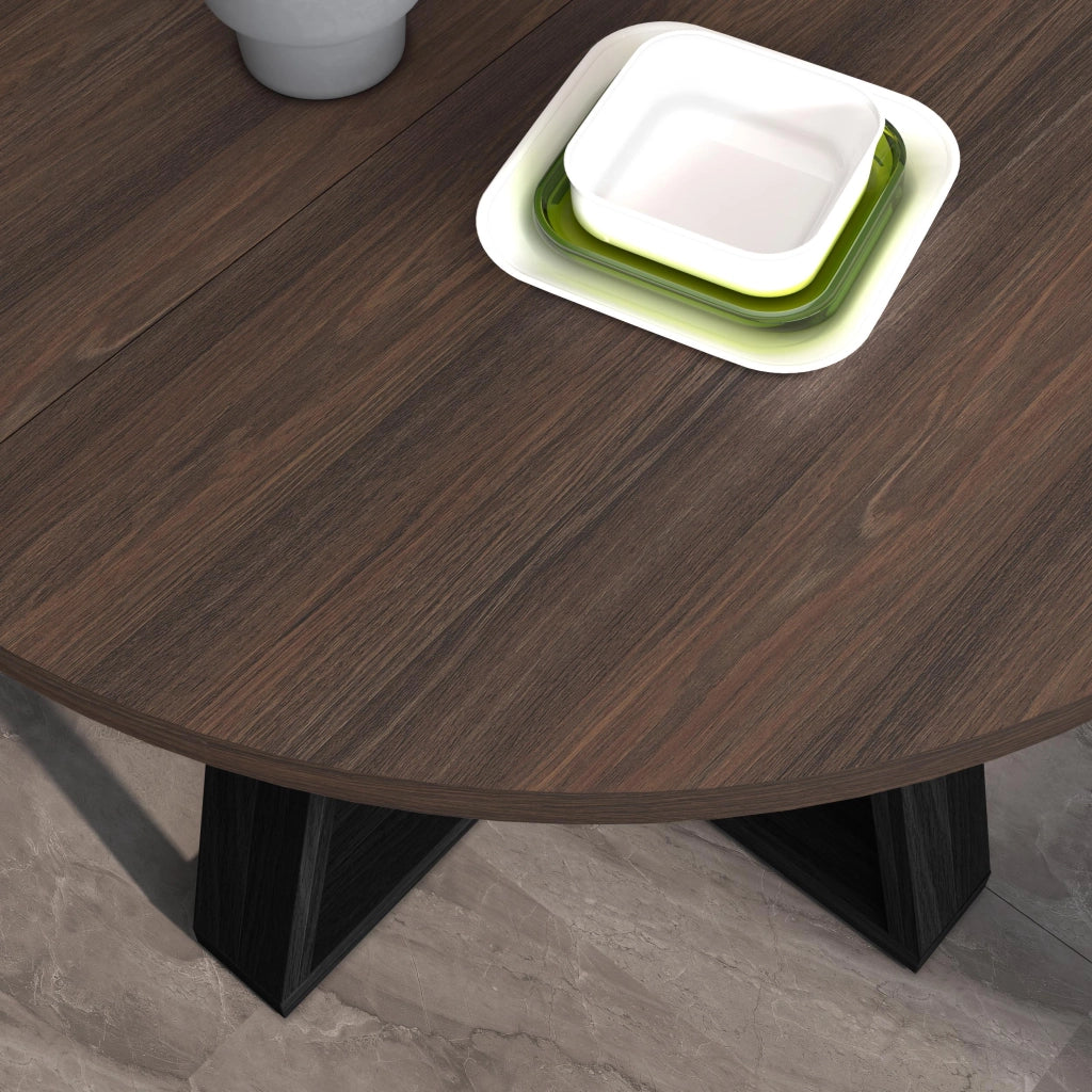 Tavolo da Pranzo, 103x103x73, Per 6 persone, Sala da Pranzo, Rovere scuro
