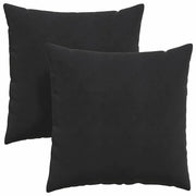 Cuscini da Divano 2 pz | Cuscini per sedie Nero 80 x 80 cm Tessuto in Cords