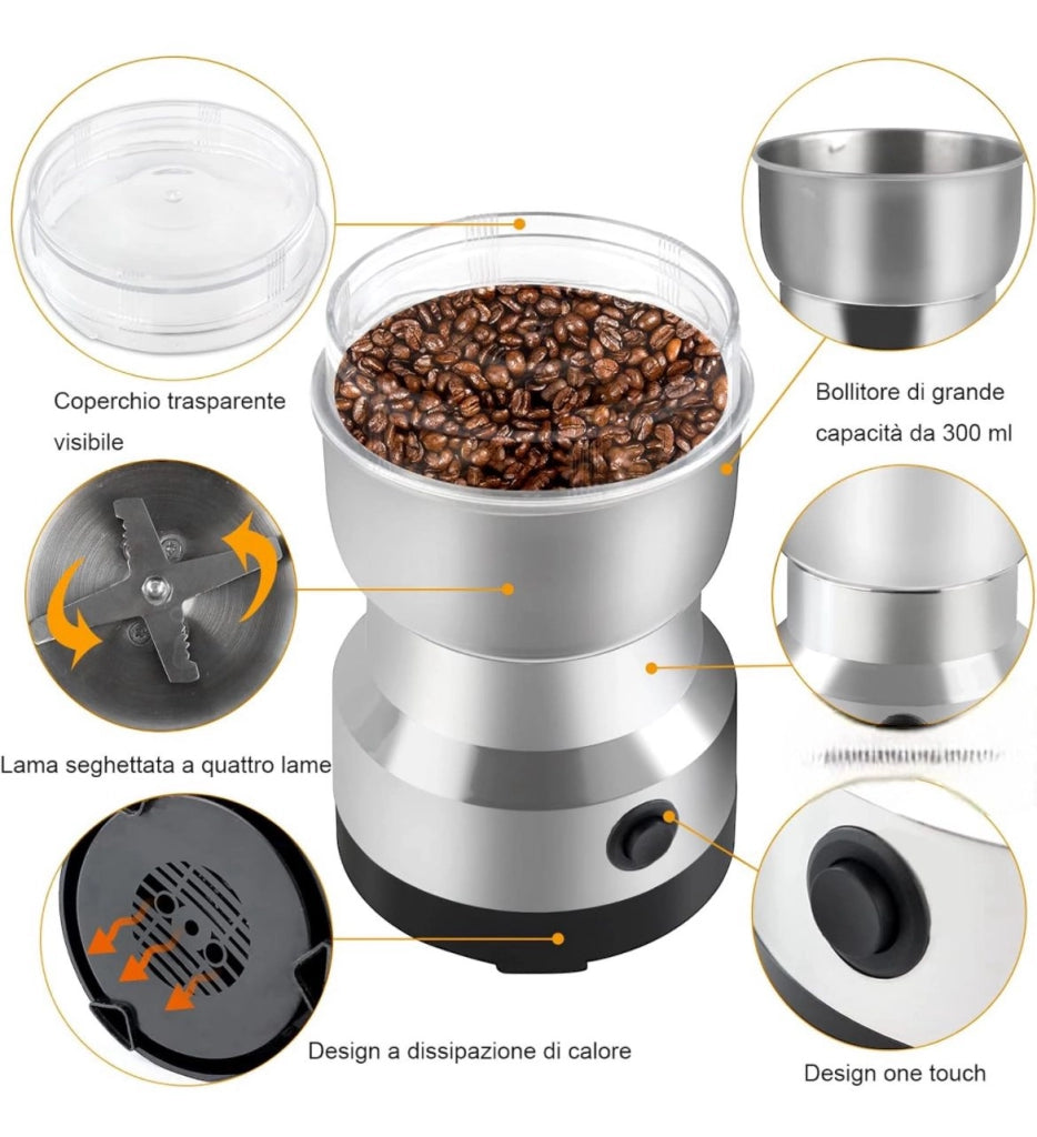Macina caffè Spezie Pepe Noci elettrico Lame in Acciaio 220V ART-NM8300