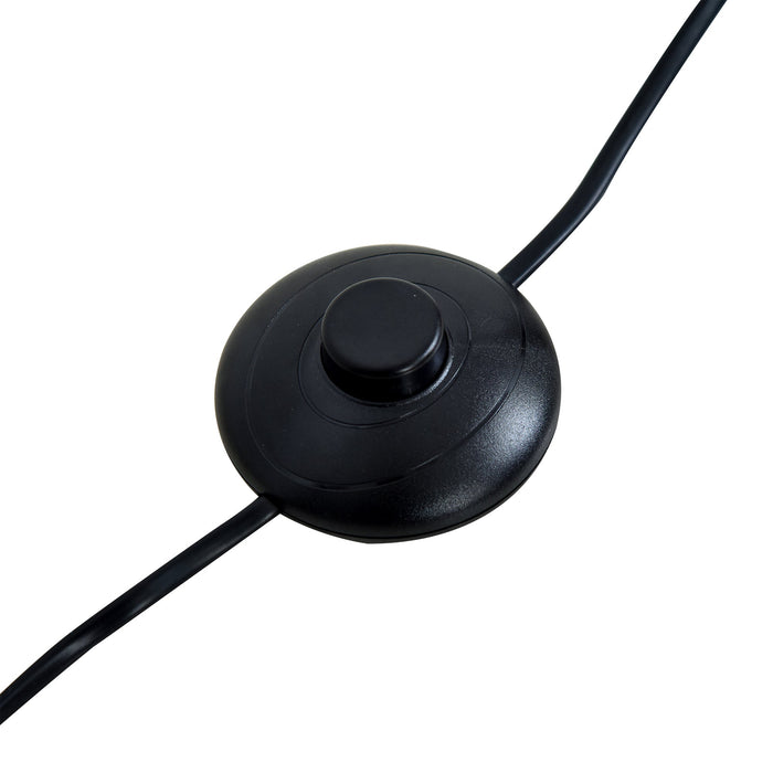 Lampada da Terra in Legno con 3 Ripiani e Paralume in Tessuto 45x45x148 cm  Grigio