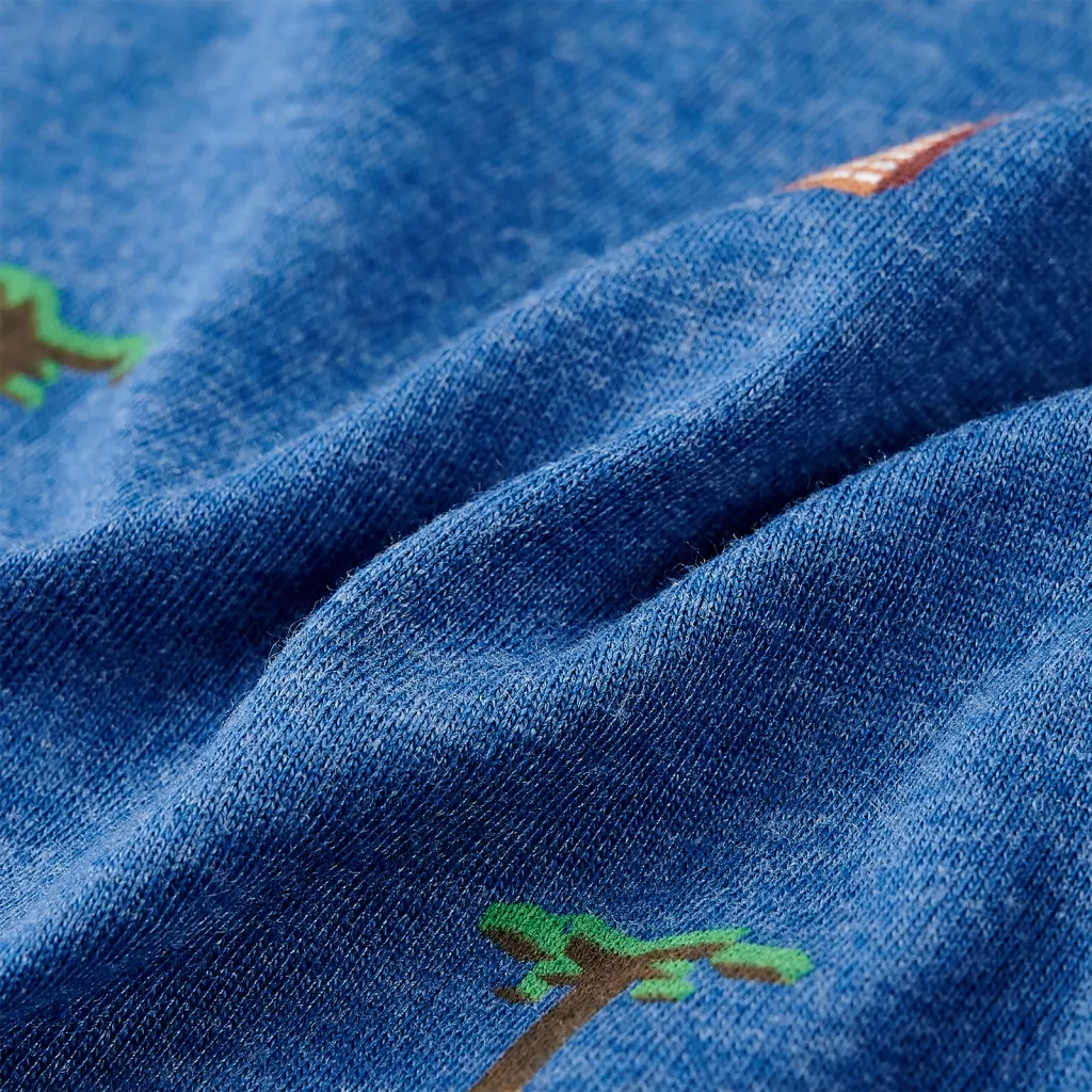 Maglietta da Bambino Blu Scuro MÃ©lange 104