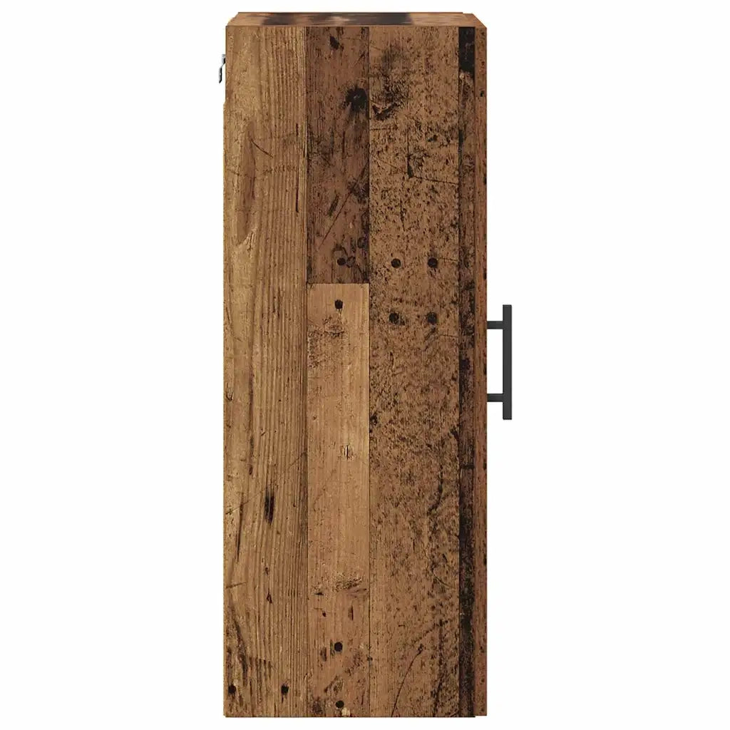 Pensile | Mobile a Parete Legno vecchio 34,5 x 34 x 90 cm