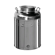 Contenitori Fusto In Acciaio Inox Olivari Per Olio Con Manici Tappo A Vite 50 Lt