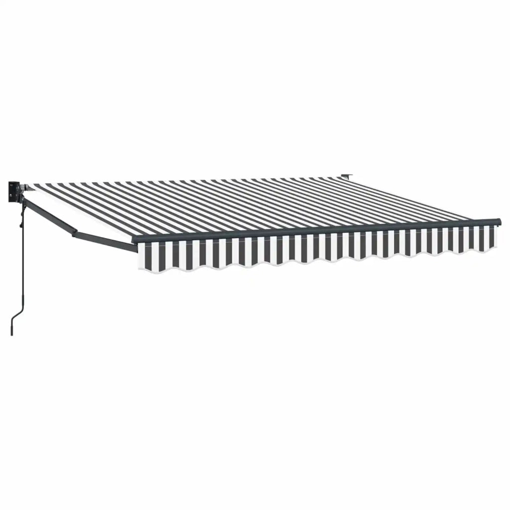 Tettuccio Elettrico Retrattile Antracite e Bianco 3,5 x 2 m 3419139