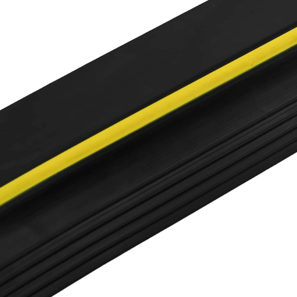 Guarnizione per pavimento del garage Nero e Giallo PVC 42038286