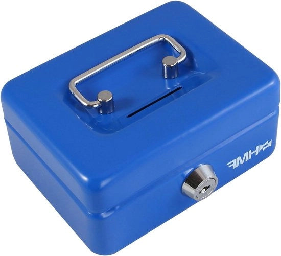 Contenitore di conservazione per bambini con chiusura a slot 125 x 95 x 6 cm blu