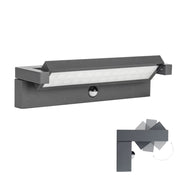 Applique esterna SU-MA Ren LED 27W sensore IP65 grigio