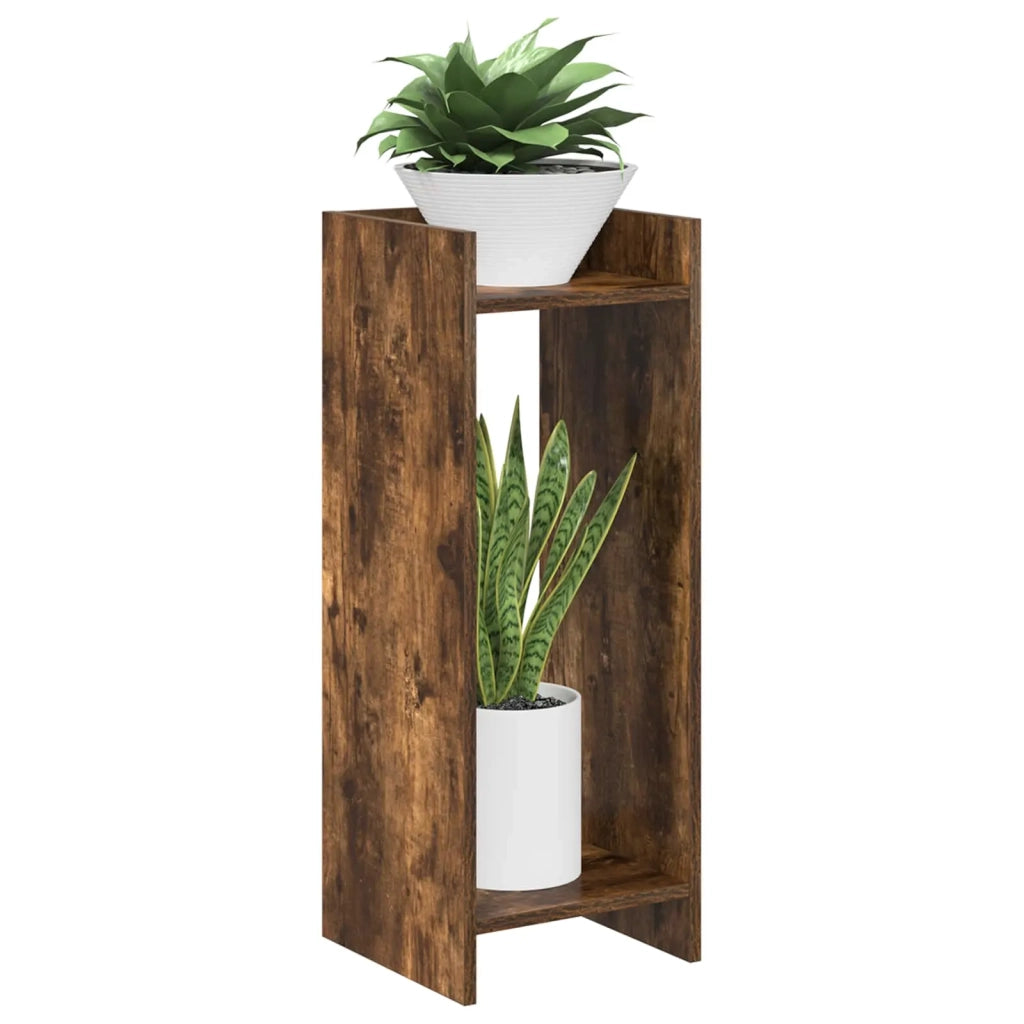 Supporto per piante 2 pcs Quercia Affumicata 30 x 30 x 80 cm 899587