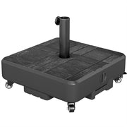 Socle Parasol con Ruote Riempibile ¨C zephmum ¨C 48x48x38.5 cm Nero