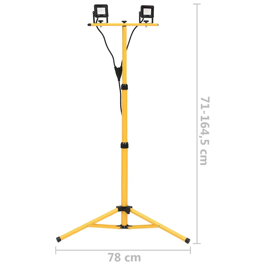 Faretto a LED con Treppiede 2x10 W Bianco Caldo CFW1276912