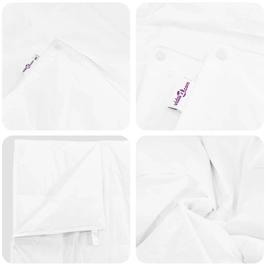 Duvet 2-in-1 con cuscino 2 pcs Bianco Piuma d'anatra 3376341
